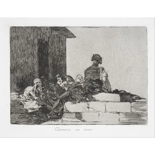 Francisco Goya, Boşuna Yaygara Romantizm Francisco Goya, Boşuna Yaygara Romantizm Sanat Akımları Kanvas Efektli Tablo, Resim Kağıdı Baskısı, Reprodüksiyon ve