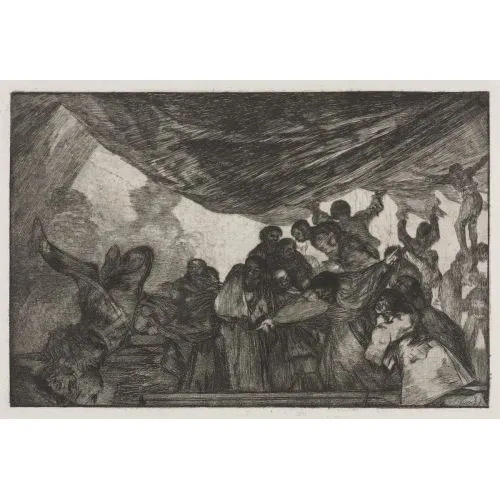 Francisco Goya, Çılgınlık Temizlemek Romantizm Francisco Goya, Çılgınlık Temizlemek Romantizm Sanat Akımları Kanvas Efektli Tablo, Resim Kağıdı Baskısı