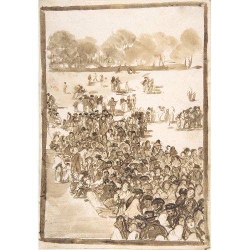 Francisco Goya, Crowd In A Park Francisco Goya, Crowd In A Park