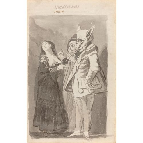 Francisco Goya, Zalim Maske Düz Francisco Goya, Zalim Maske Düz