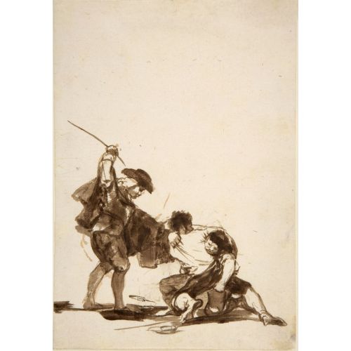 Francisco Goya, A Man Interfering In A Street Fight Francisco Goya, A Man Interfering In A Street Fight