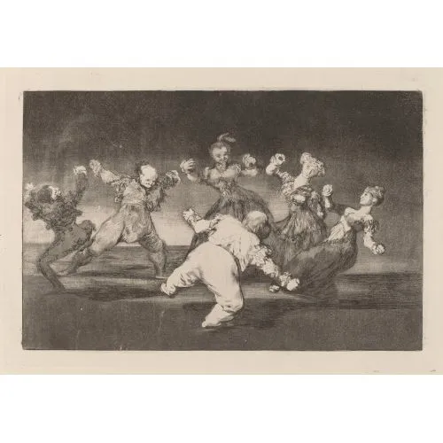 Francisco Goya, Disparate Alegre Romance Francisco Goya, Disparate Alegre Romance Art Movements Canvas, Drawing Paper Prints, Reproduction Oil Painting and High