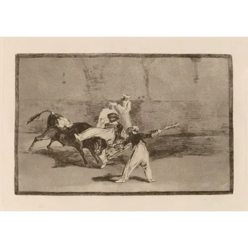 Francisco Goya, A Moor Caught By The Bull In The Ring