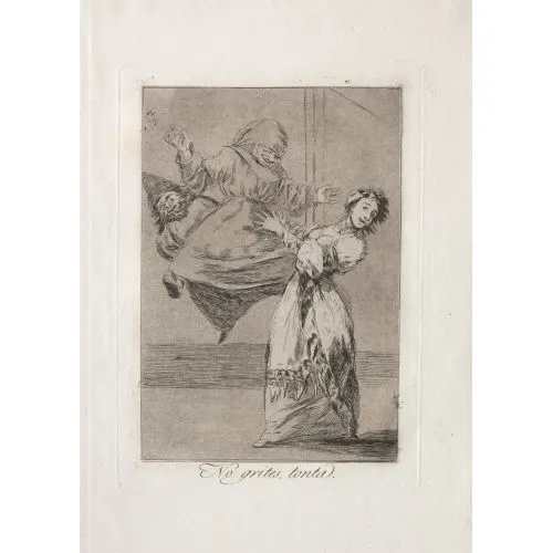 Francisco Goya, Aptal Bağırma Romantizm Francisco Goya, Aptal Bağırma İnsanlar Sanat Akımları Kanvas Efektli Tablo, Resim Kağıdı Baskısı, Reprodüksiyon ve