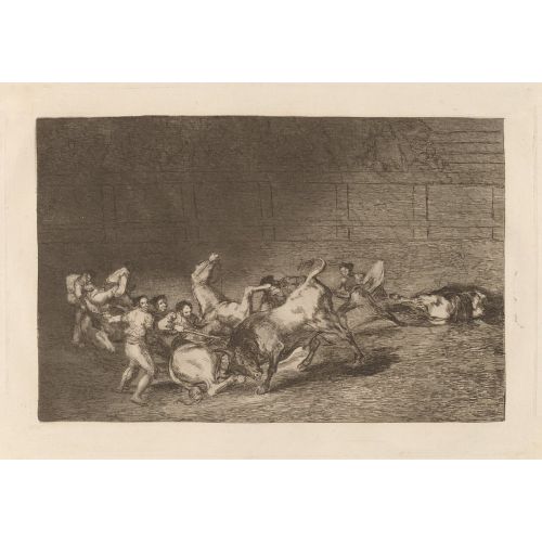 Francisco Goya, Dos Grupos De Picadores Arrollados De Seguida Por Un Solo Toro Francisco Goya, Dos Grupos De Picadores Arrollados De Seguida Por Un Solo Toro
