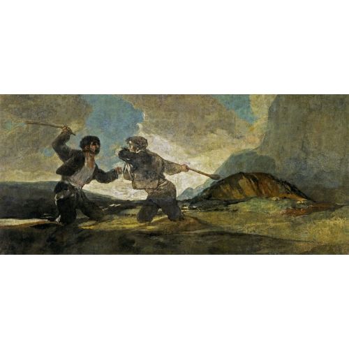 Francisco Goya, Sopalarla Düello Francisco Goya, Sopalarla Düello
