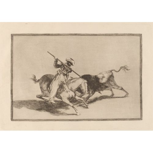 Francisco Goya, El Animoso Moro Gazul Es El Primero Que Lanceo Toros En Regla Romance Francisco Goya, El Animoso Moro Gazul Es El Primero Que Lanceo Toros En Regla Romance Art Movements Canvas, Drawing Paper Prints