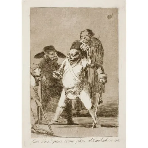 Francisco Goya, Hey Dediğim Gibi Merhametiniz Var Dikkatli Ol Evet Hayır Romantizm Sanat Akımları Kanvas Efektli Tablo, Resim