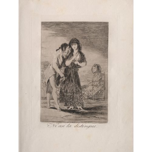 Francisco Goya, Even Thus He Cannot Make Her Out Romance Francisco Goya, Even Thus He Cannot Make Her Out Romance Art Movements Canvas, Drawing Paper Prints, Reproduction Oil Painting