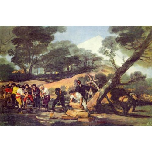 Francisco Goya, Sierra De Tardienta'da Barut İmalatı Francisco Goya, Sierra De Tardienta'da Barut İmalatı