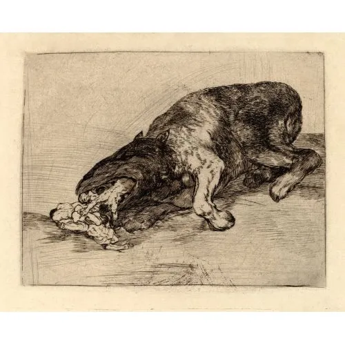Francisco Goya, Fierce Monster Romance Art Movements Canvas, Drawing Paper Prints, Reproduction Oil Painting and High Resolution