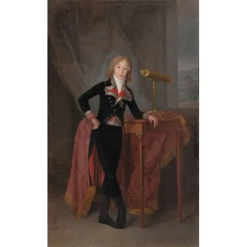 Francisco Goya, Francisco De Borja X Osuna Romantizm Sanat Akımları Kanvas Efektli Tablo, Resim Kağıdı Baskısı