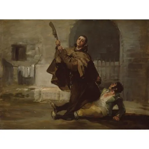 Francisco Goya, Friar Pedro Clubs El Maragato With The Butt Of The Gun Romance Francisco Goya, Friar Pedro Clubs El Maragato With The Butt Of The Gun Romance Art Movements Canvas, Drawing Paper Prints