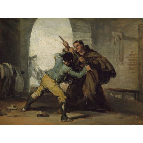 Francisco Goya, Friar Pedro, Silahı El Maragato'dan Güreyor Francisco Goya, Friar Pedro, Silahı El Maragato'dan Güreyor