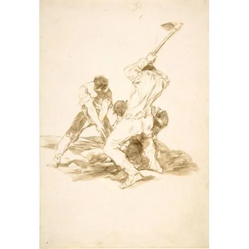Francisco Goya, Mezar Kazıcılar Romantizm Francisco Goya, Mezar Kazıcılar Romantizm Sanat Akımları Kanvas Efektli Tablo, Resim Kağıdı Baskısı, Reprodüksiyon ve