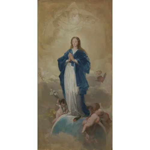 Francisco Goya, Immaculate Conception Romance Francisco Goya, Immaculate Conception Romance Art Movements Canvas, Drawing Paper Prints, Reproduction Oil Painting and High