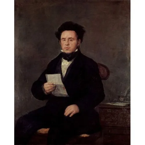 Francisco Goya, Juan Bautista De Muguiro Romantizm Sanat Akımları Kanvas Efektli Tablo, Resim Kağıdı Baskısı