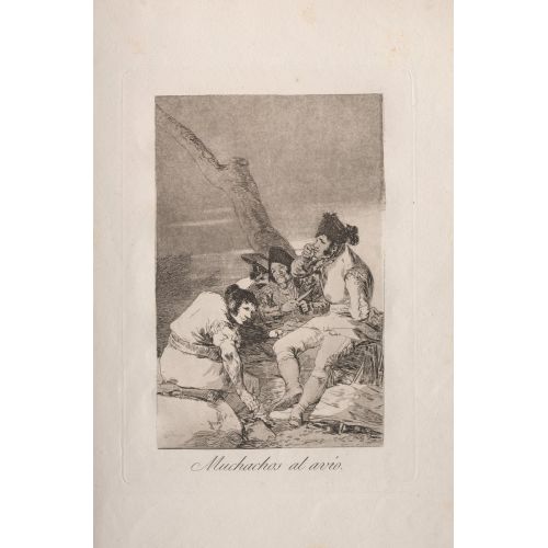 Francisco Goya, Lads Making Ready Francisco Goya, Lads Making Ready