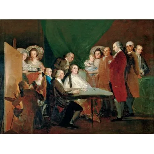 Francisco Goya, La Familia Del Infante Don Luis Romance Francisco Goya, La Familia Del Infante Don Luis Romance Art Movements Canvas, Drawing Paper Prints, Reproduction Oil Painting and