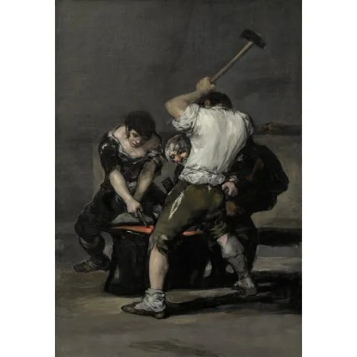 Francisco Goya, La Fragua Romance Francisco Goya, La Fragua Romance Art Movements Canvas, Drawing Paper Prints, Reproduction Oil Painting and High Resolution Image