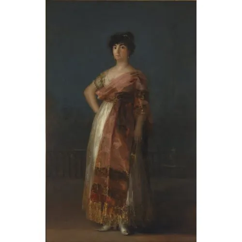 Francisco Goya, La Tirana Romantizm Francisco Goya, La Tirana Romantizm Sanat Akımları Kanvas Efektli Tablo, Resim Kağıdı Baskısı, Reprodüksiyon ve Yüksek