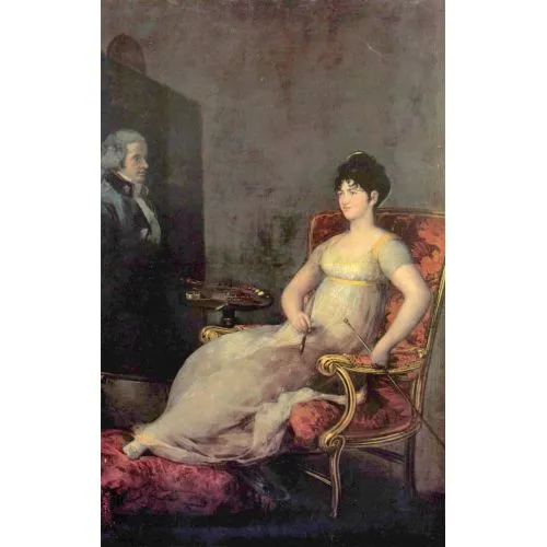 Francisco Goya, Maria Tomasa Palafox Villafranca Markizisi Romantizm Francisco Goya, Maria Tomasa Palafox Villafranca Markizisi Romantizm Sanat Akımları Kanvas Efektli Tablo, Resim Kağıdı