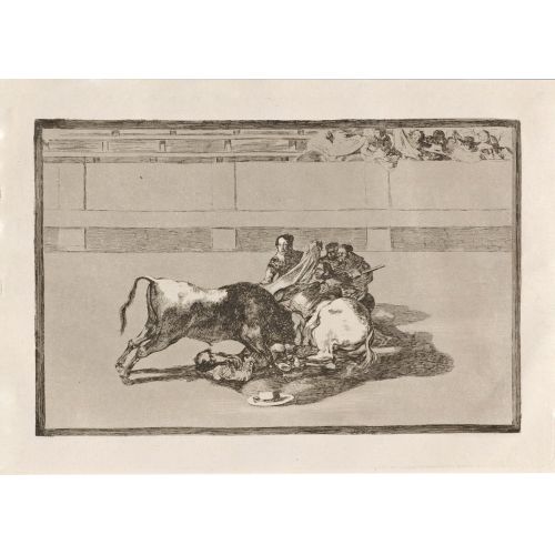 Francisco Goya, A Picador Is Unhorsed And Falls Under The Bull Francisco Goya, A Picador Is Unhorsed And Falls Under The Bull