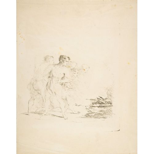 Francisco Goya, Men Spitting At A Fire Francisco Goya, Men Spitting At A Fire