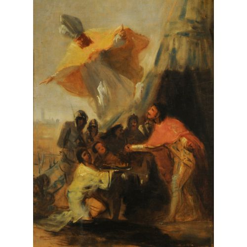 Francisco Goya, Appearance Of San Isidoro To King Fernando The Holy Before The Walls Of Seville Romance Francisco Goya, Appearance Of San Isidoro To King Fernando The Holy Before The Walls Of Seville Romance Art Movements Canvas