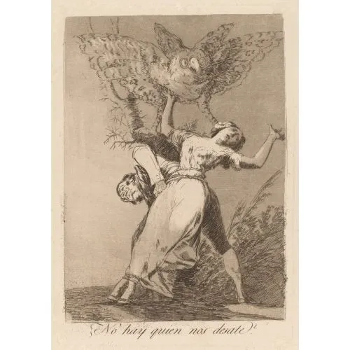 Francisco Goya, Bizi Çözecek Kimse Yok Romantizm Sanat Akımları Kanvas Efektli Tablo, Resim Kağıdı Baskısı