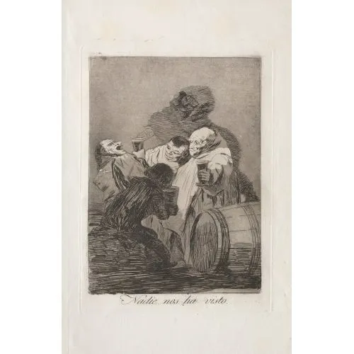 Francisco Goya, No One Has Seen Us Romance Art Movements Canvas, Drawing Paper Prints, Reproduction Oil Painting and High