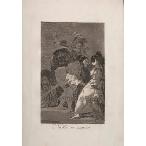 Francisco Goya, No One Knows Himself Romance Francisco Goya, No One Knows Himself Romance Art Movements Canvas, Drawing Paper Prints, Reproduction Oil Painting and High