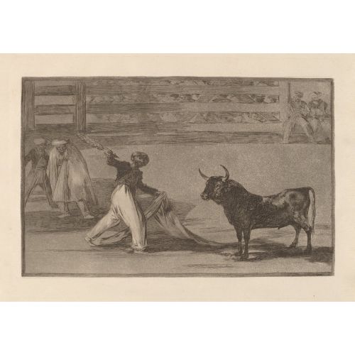 Francisco Goya, Origin Of The Harpoons Or Banderillas Romance Art Movements Canvas, Drawing Paper Prints, Reproduction Oil