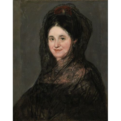 Francisco Goya, Siyah Mantilla Bir Kadın Portresi Francisco Goya, Siyah Mantilla Bir Kadın Portresi