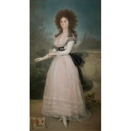 Francisco Goya, Portrait Of Tadea Arias De Enriquez Romance Francisco Goya, Portrait Of Tadea Arias De Enriquez Romance Art Movements Canvas, Drawing Paper Prints, Reproduction Oil Painting