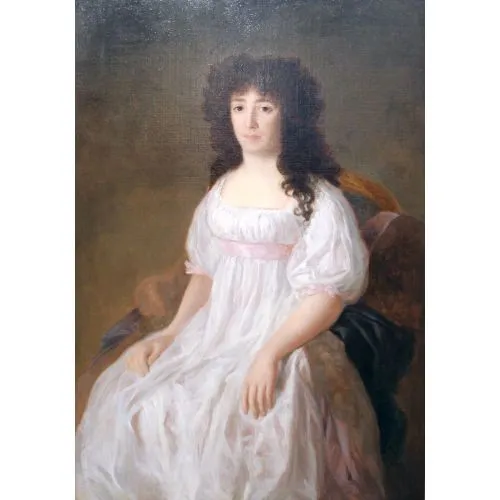 Francisco Goya, Portrait Of The Countess Of Casa Flores Romance Francisco Goya, Portrait Of The Countess Of Casa Flores Romance Art Movements Canvas, Drawing Paper Prints, Reproduction Oil