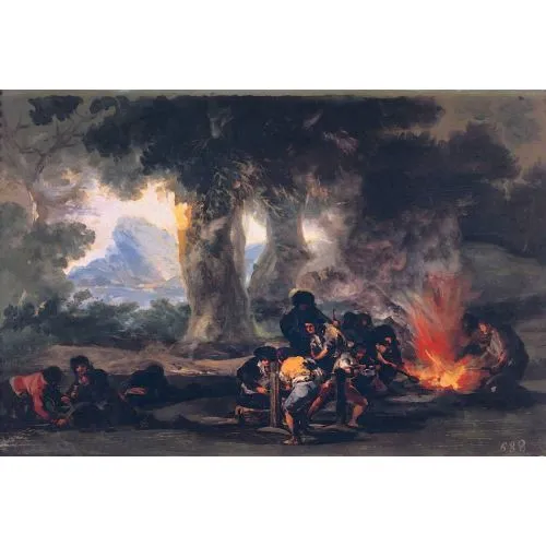 Francisco Goya, Production Of Bullets In The Sierra De Tardienta Romance Francisco Goya, Production Of Bullets In The Sierra De Tardienta Romance Art Movements Canvas, Drawing Paper Prints, Reproduction