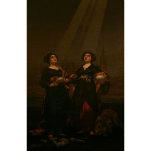 Francisco Goya, Saints Rufina And Justina Cathedral Of Seville Francisco Goya, Saints Rufina And Justina Cathedral Of Seville