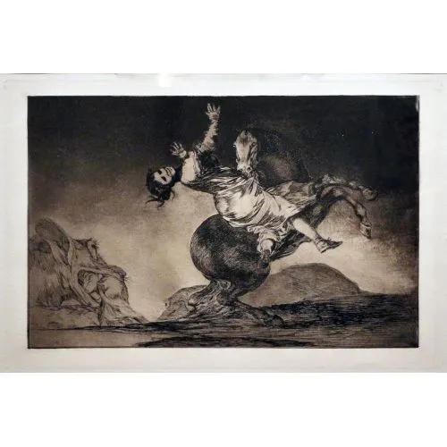 Francisco Goya, A Woman And A Horse Let Someone Else