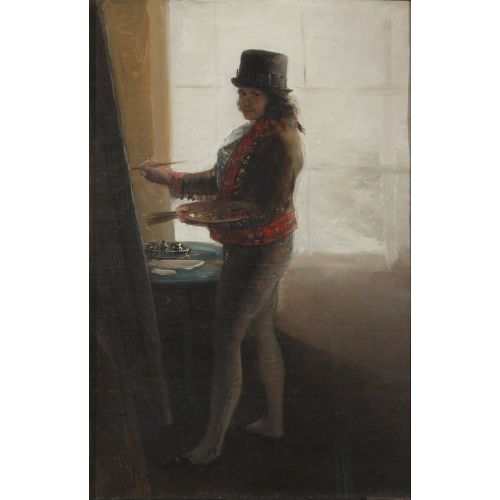 Francisco Goya, Self Portrait Before The Easel Francisco Goya, Self Portrait Before The Easel