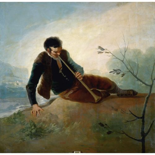 Francisco Goya, Shepherd Playing The Dulzaina Francisco Goya, Shepherd Playing The Dulzaina