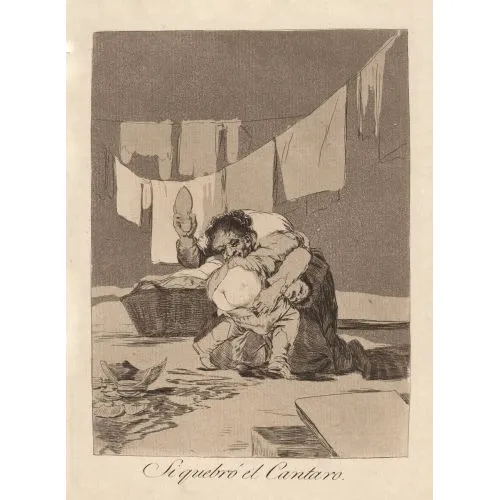Francisco Goya, Si Quebro El Cantaro Romance Francisco Goya, Si Quebro El Cantaro Romance Art Movements Canvas, Drawing Paper Prints, Reproduction Oil Painting and High