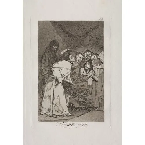 Francisco Goya, Swallow It Dog Romance Francisco Goya, Swallow It Dog Romance Art Movements Canvas, Drawing Paper Prints, Reproduction Oil Painting and High Resolution