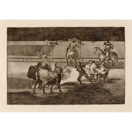 Francisco Goya, Havai Fişekler İle Banderillas Romantizm Francisco Goya, Havai Fişekler İle Banderillas Romantizm Sanat Akımları Kanvas Efektli Tablo, Resim Kağıdı Baskısı