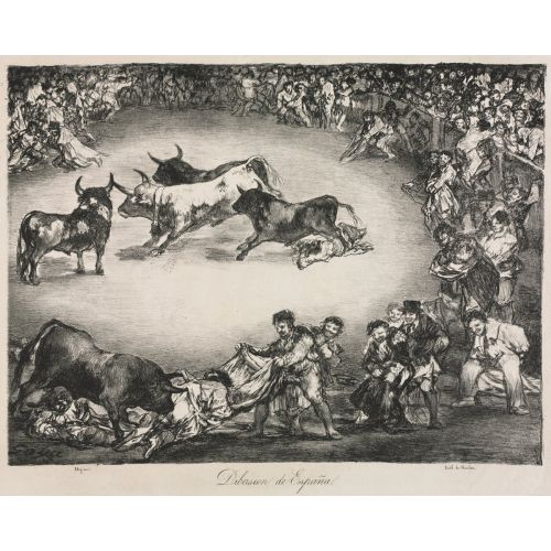 Francisco Goya, The Bulls Of Bordeaux Spanish Entertainment Francisco Goya, The Bulls Of Bordeaux Spanish Entertainment