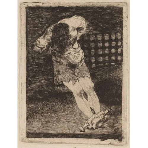 Francisco Goya, Bir Mahkumun Velayeti İşkenceye Çağrılmıyor Romantizm Sanat Akımları Kanvas Efektli Tablo, Resim