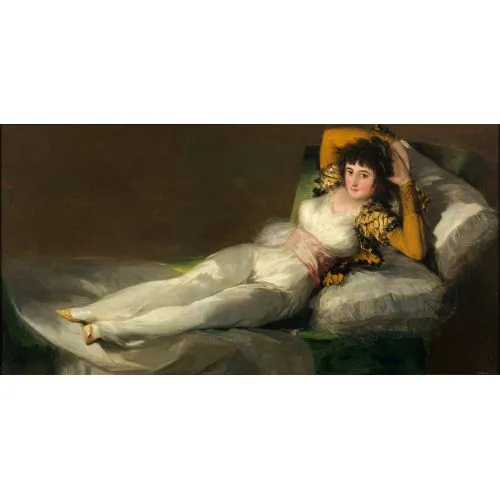 Francisco Goya, The Dressed Maja Romance Francisco Goya, The Dressed Maja Romance Art Movements Canvas, Drawing Paper Prints, Reproduction Oil Painting and High