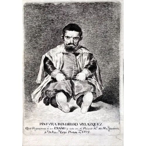 Francisco Goya, Felipe Iv Cüce Sebastian De Morra Romantizm Francisco Goya, Felipe Iv Cüce Sebastian De Morra Romantizm Sanat Akımları Kanvas Efektli Tablo, Resim Kağıdı Baskısı