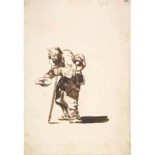 Francisco Goya, Sol Elinde Bir Personel İle Dilenci Francisco Goya, Sol Elinde Bir Personel İle Dilenci