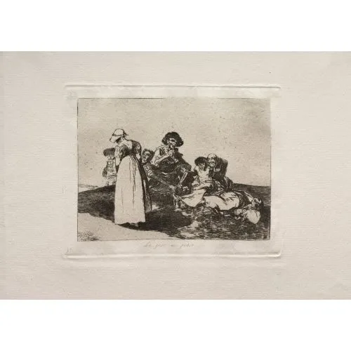 Francisco Goya, The Worst Is To Beg Romance Art Movements Canvas, Drawing Paper Prints, Reproduction Oil Painting and High